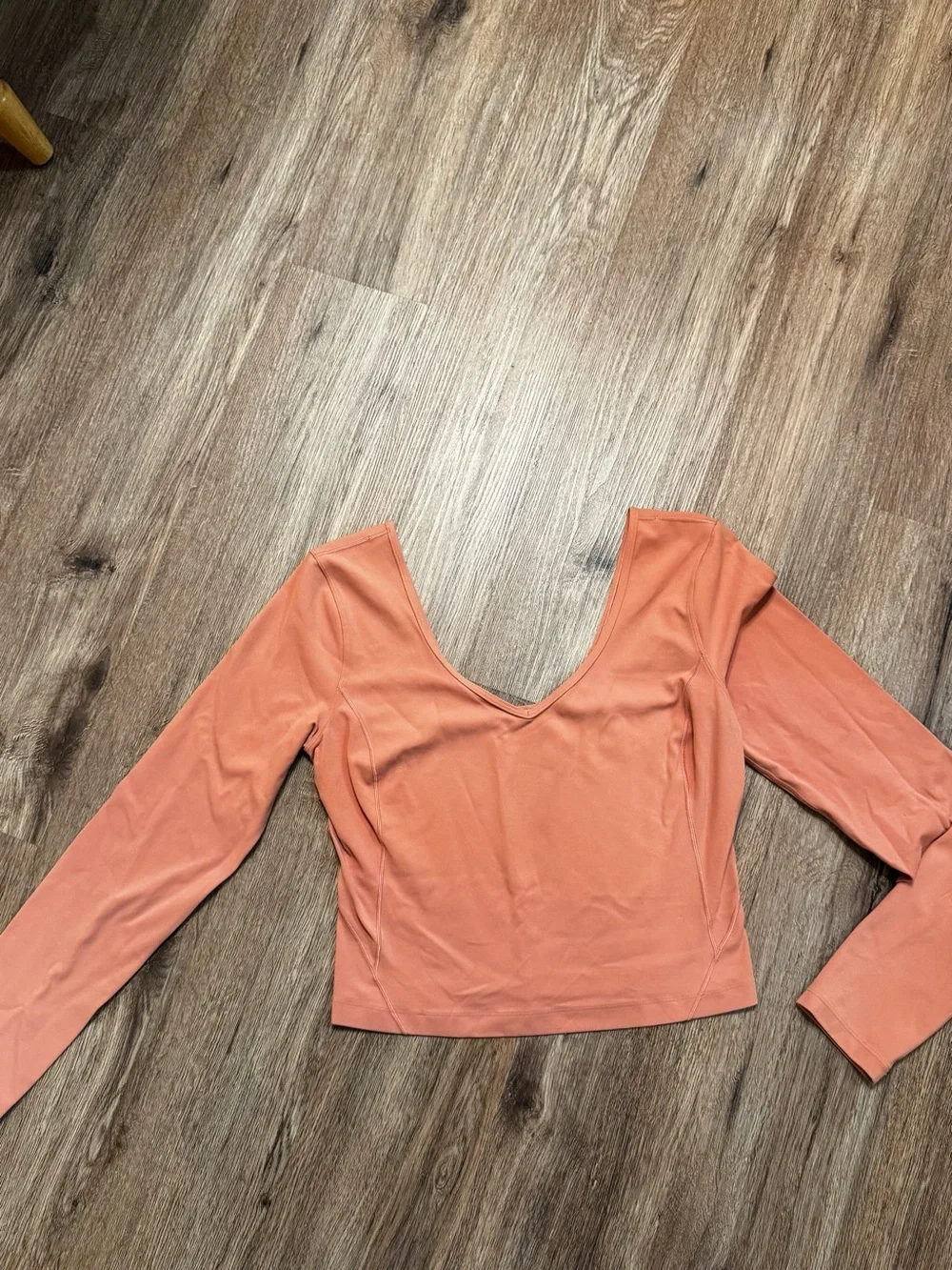 lululemon athletica Long-Sleeve align Top in Coral peach color
